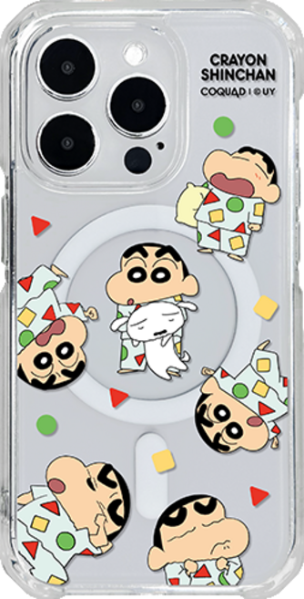 짱구는못말려 짱구 하이라이트 맥세이프 투명 젤하드 핸드폰 케이스