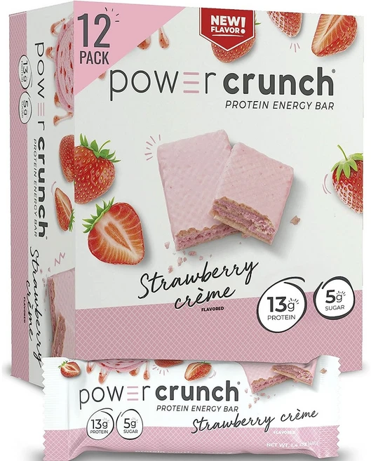 파워크런치 파워 크런치 프로틴 에너지 바 딸기 크림, 480g, 1개 - 쿠팡