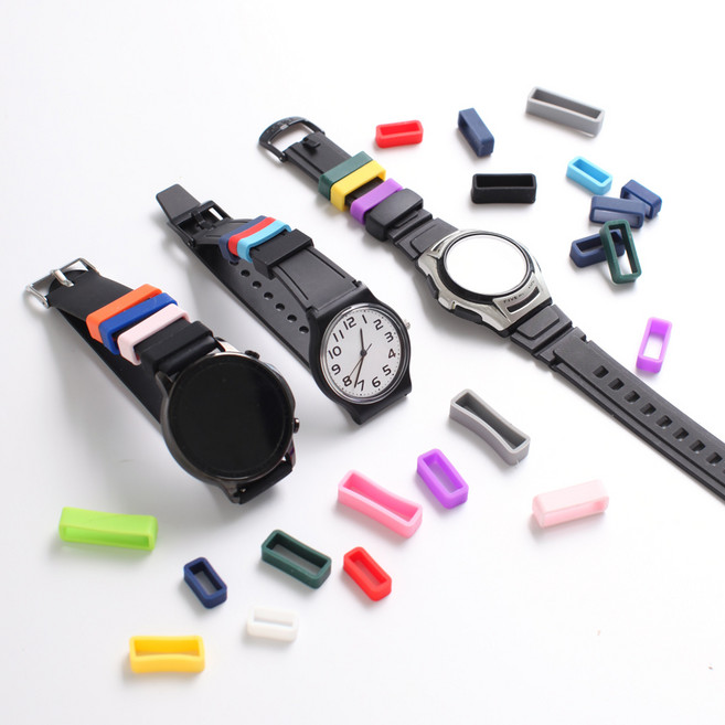 정수생활건강 시계줄 고리 러버 고무 우레탄 밴드 2 개