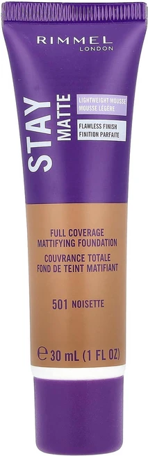 리멜 런던 스테이 매트 풀 커버리지 매티파잉 파운데이션 501 노이셋 30ml RIM-13420 - 쿠팡
