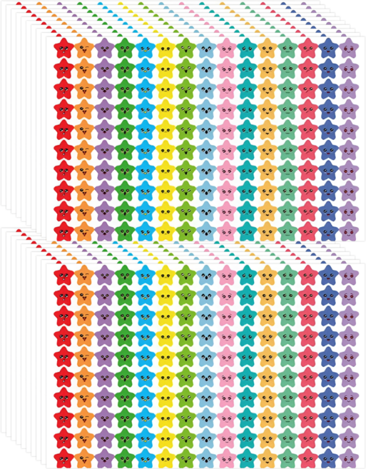 미니 별 스티커 칭찬 이모티콘, 02. 혼합(S2205) 1500개입, 2세트