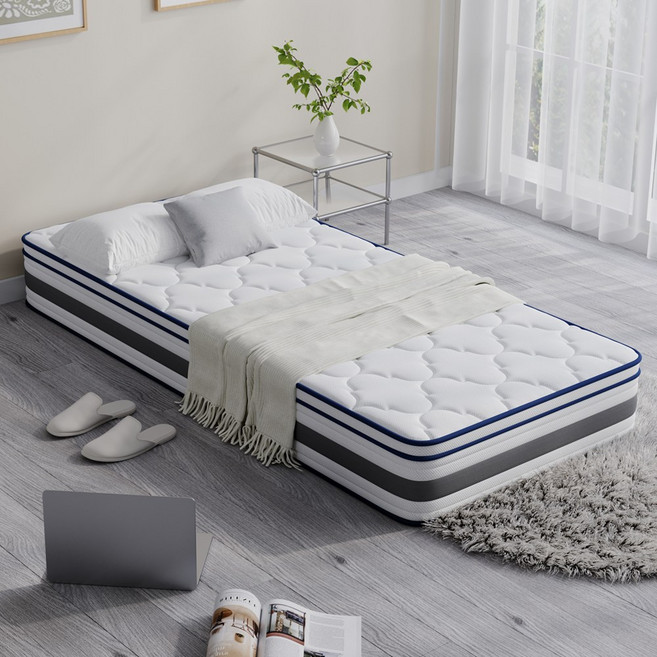 Olyzion 호텔급 독립스프링 무소음 매트리스 바닥/침대 겸용, 25cm, 중간