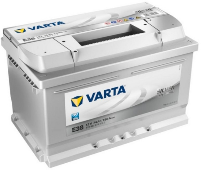 Varta 華達 E38 汽車電池 12V 74Ah 750A Silver Dynamic, 1個