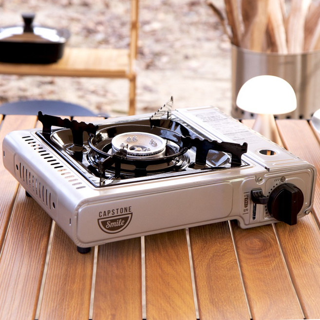 캡스톤 스마일 고화력 휴대용 부르스타 캠핑버너 휴대용가스렌지 레트로탄컬러 777모델 / 세트, CS-777   5개, 1개