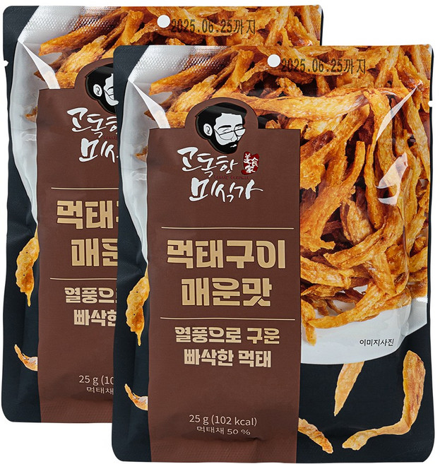 고독한미식가 빠삭먹태구이 25g 매콤한맛, 2개