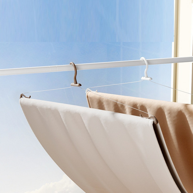 확장형 빨래 건조대 걸이 옷걸이 건조 담요 수건 스테인레스 스틸, 화이트