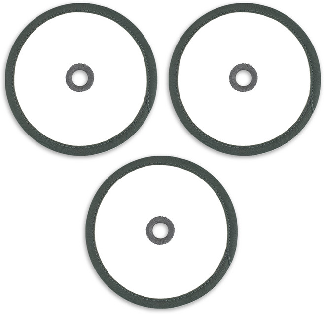 딱좋아 에브리봇 호환 부착패드 삼성제트 대우 물걸레 청소기 원형 일회용 청소포 소형 걸레, 3개, 가운데 홀 15cm 부착패드