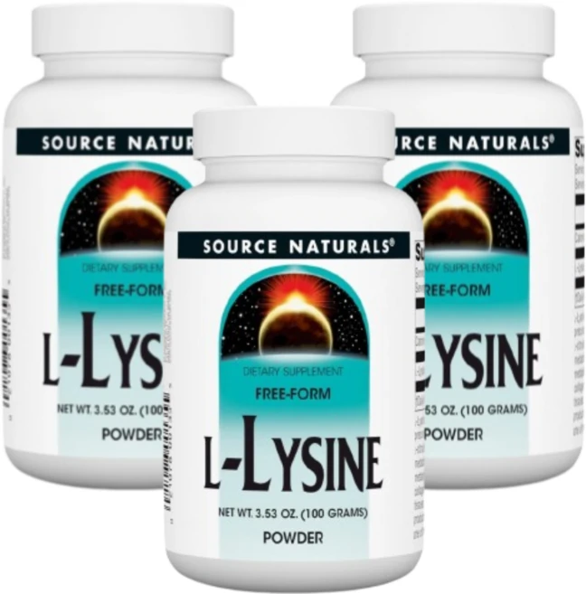 소스내츄럴스 L-라이신 파우더, 100g, 3개 - 쿠팡