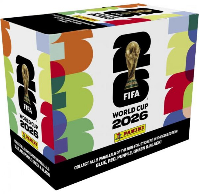 2026 파니니 FIFA 월드컵 스티커 박스 – 25개 팩 아마존 병렬 삽입물 포함 공식 토너먼트 컬렉션