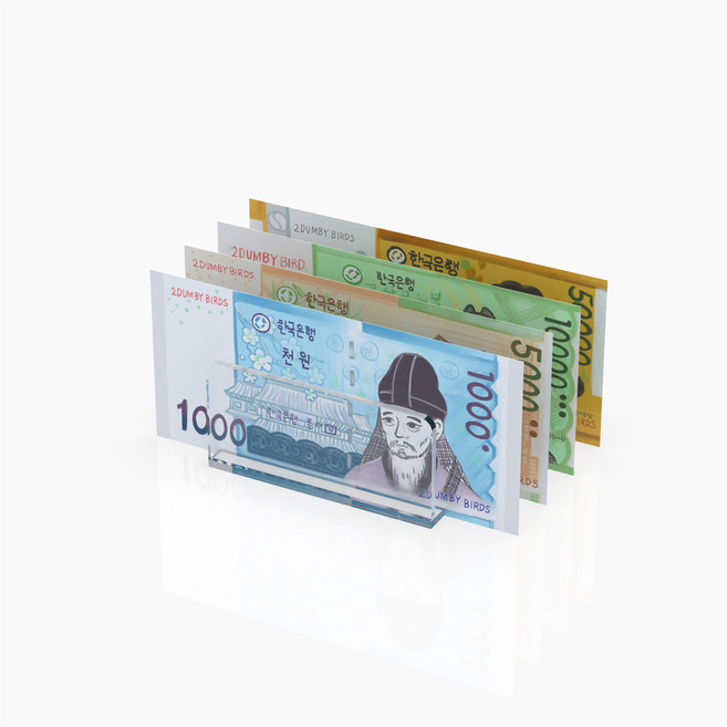 현생 현금생활 돈 지폐 거치대 수납 트레이 칸막이 아크릴, 투명, 1개