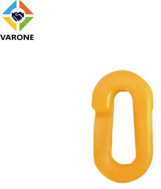 바론 플라스틱 체인 연결고리 S형 / Q형 출입금지 주차콘, 형광, 1개