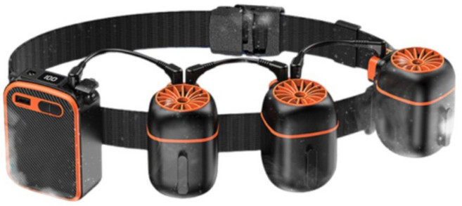 미니 허리 선물 핸즈프리 무소음 10000 충전식 쿨러 벨트 가정용 하이킹 스포츠 여름 해변 야외 활동 DS-I8, C