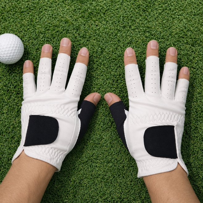 페르손 핑거프리 남성용 양손 골프장갑 레인그립 파크골프, 1개