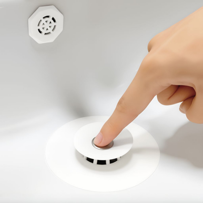 아르본드 악취차단 벌레방지 세면대 마개, 1세트