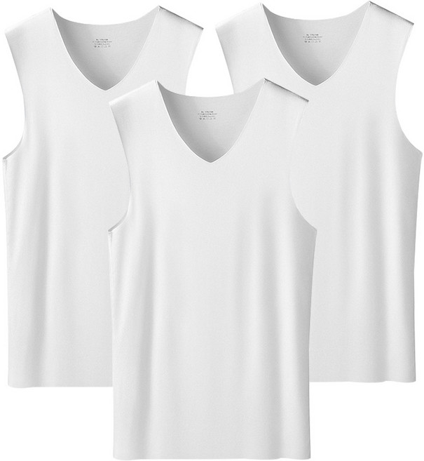 3장세트 유니미스 남성 V넥 심리스 냉감 무봉제 쿨 나시