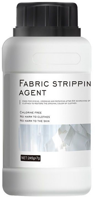 fabric stripping agent 染色去除劑 衣服染色修復還原劑 白色衣物去黃修復, 1個, 250g
