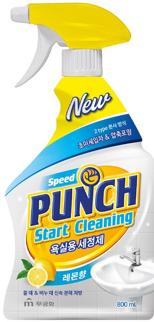 스피드 펀치 욕실용 세정제, 1개, 800ml