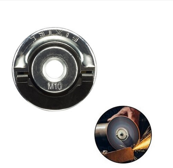 밀워키 4인치 그라인더 휠너트 M10 픽스텍 FIXTEC 그라인더 너트, 1개