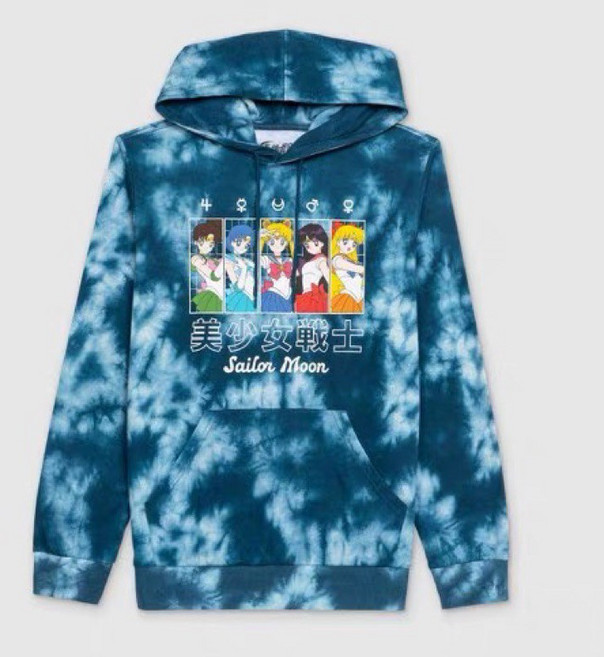美少女戰士 Sailor Moon 渲染圖案連帽衫 尺寸 L