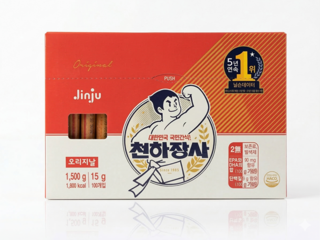 진주햄 천하장사 오리지널, 15g, 100개
