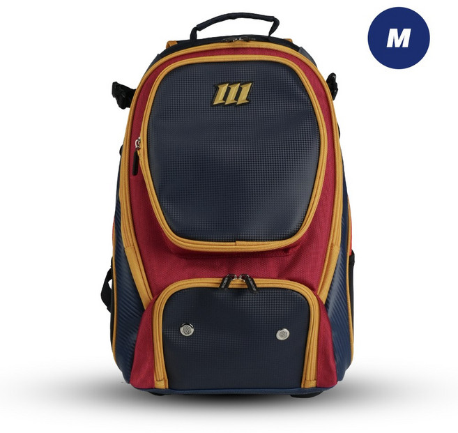 모리모토 VVIP 더블업 야구가방 백팩 M사이즈, 1개, 네이비레드