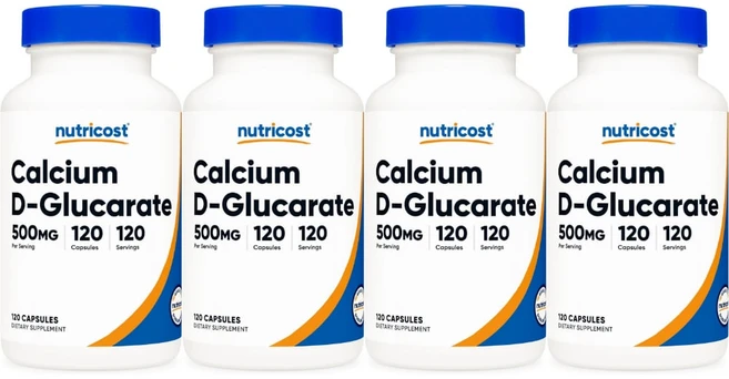 뉴트리코스트 칼슘 디 글루카레이트 500mg, 4개, 120정 - 쿠팡
