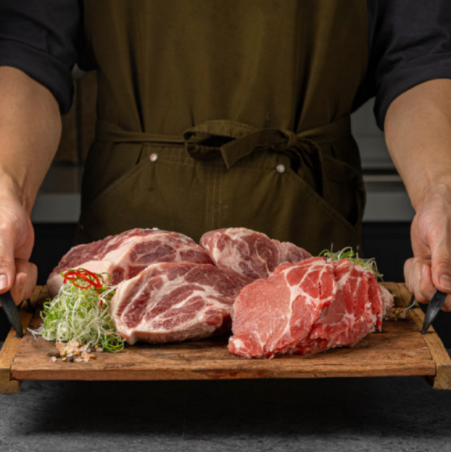 냉장 한돈 모둠세트 600g (삼겹 & 목살 + 4종랜덤 가브리or항정or스카프살or갈매기살) [원산지:국산(경기도 김포시)], 1개