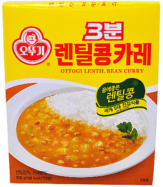 오뚜기 3분 렌틸콩카레, 200g