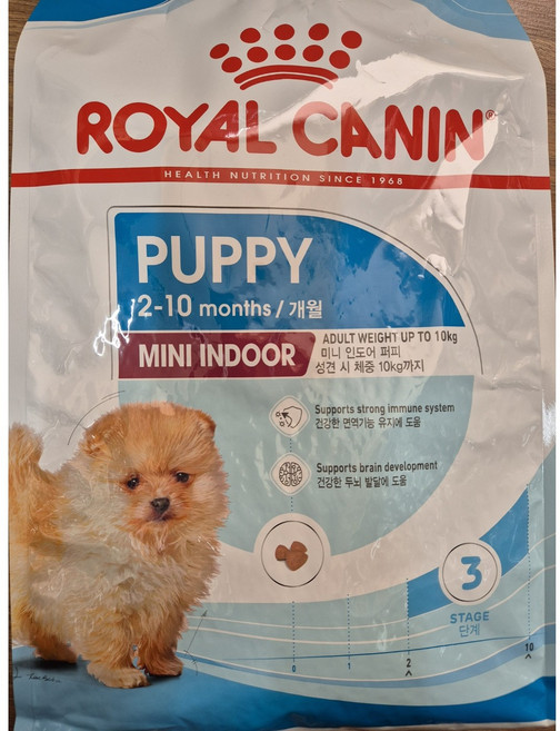 로얄캐닌 미니인도어 퍼피 3kg, 1개, 곡물