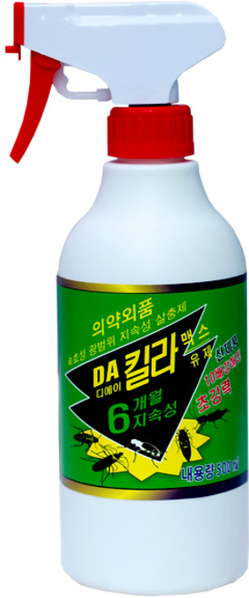 바퀴벌레약 DA킬라맥스 500ml 개미약 지네약 빈대 노래기 돈벌레퇴치, 1개