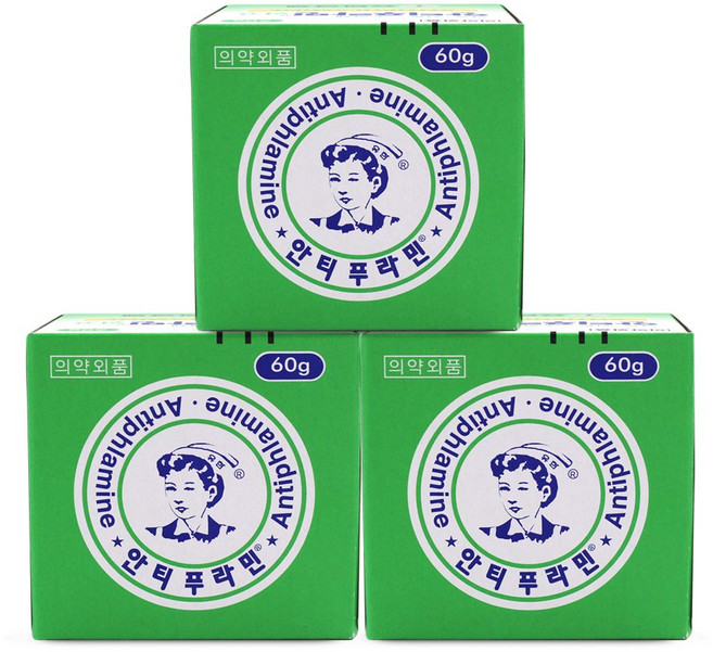 안티푸라민 연고, 3개, 60g