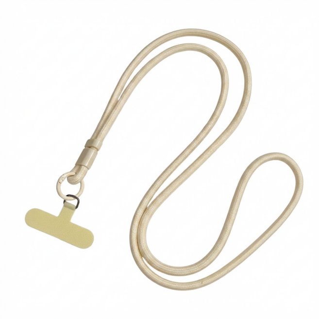 트래블잇 도난 방지 목걸이 핸드폰 스트랩, 1개, 아이보리
