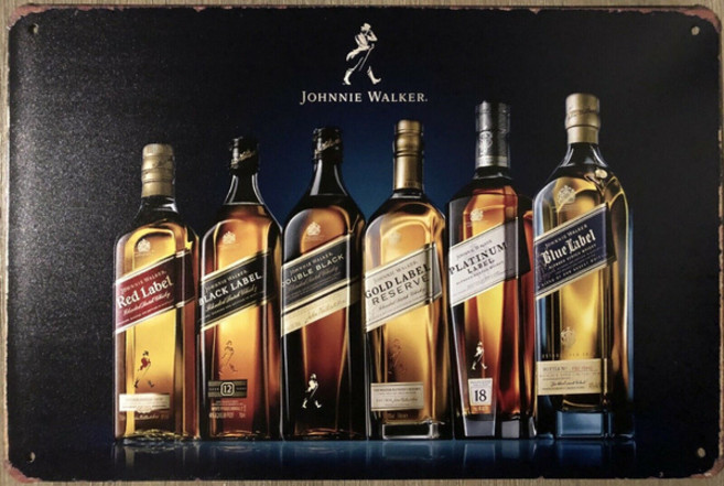 조니 워커 차고 소박한 빈티지 금속 주석 표시 현대 벽 금속 예술 빈티지 주방 장식, 01 20x14cm, 01 as the picture, 1개