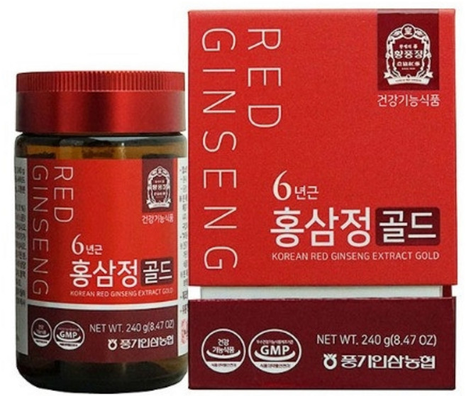 황풍정 6년근 홍삼정골드 240g병 경북풍기 황풍정위탁판매몰, 1개, 240g