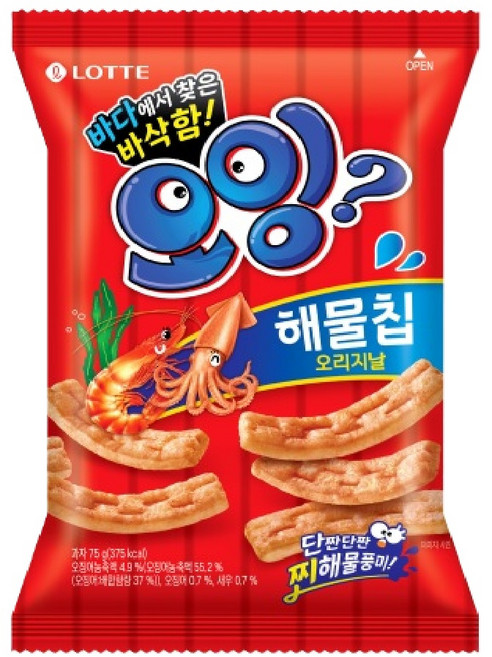 롯데웰푸드 오잉, 75g, 4개
