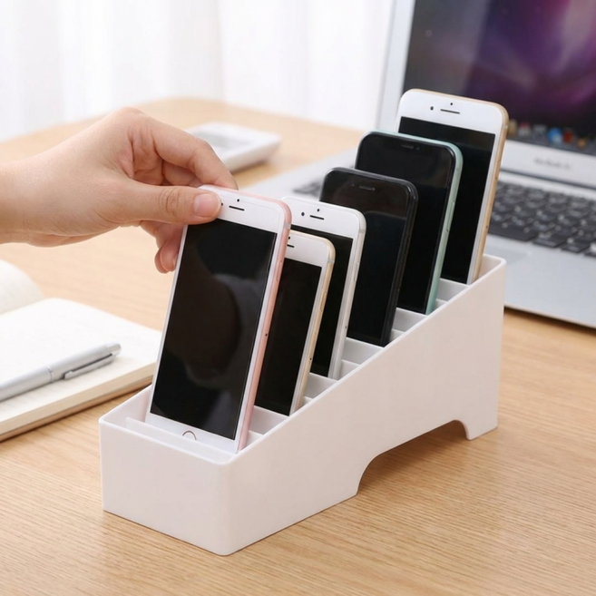 핸드폰 휴대폰 보관함 수거함 스마트폰 수납함 학원 학교, 1개, 화이트