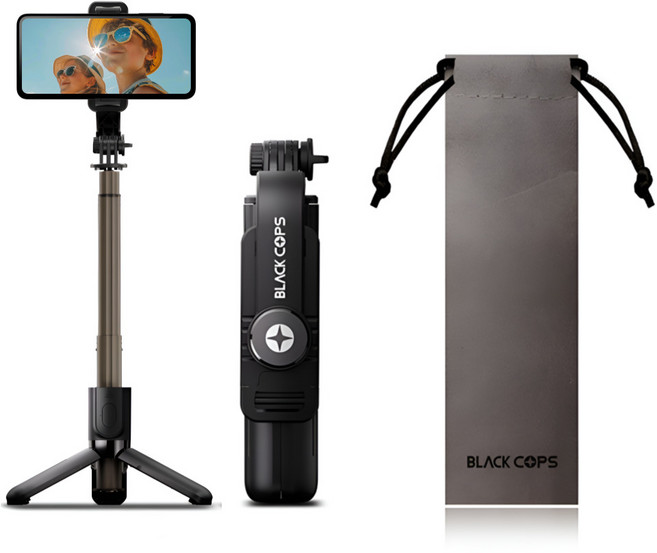 블랙캅스 김보성 멀티 삼각대 거치대 미니 셀카봉 자석거치대 자석셀카봉