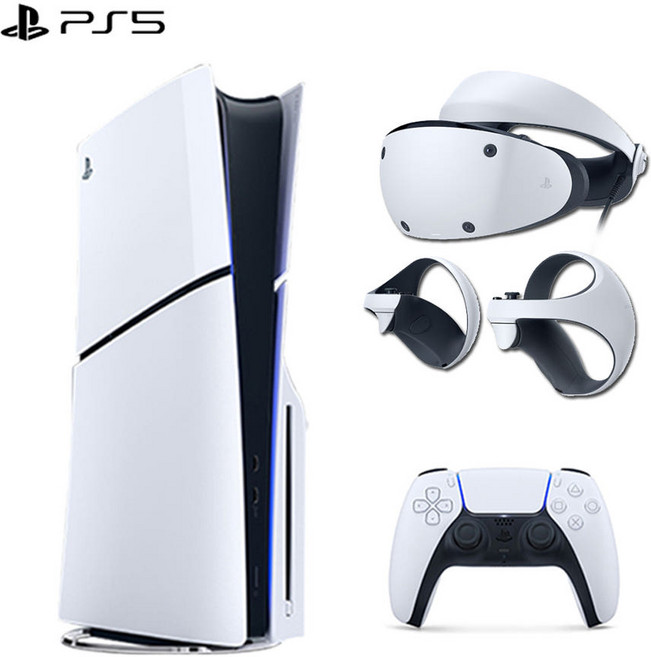 [PS5] 플레이스테이션5 슬림 스탠다드 디스크에디션+VR2 컨트롤러 풀세트, PS5 슬림 스탠다드 + VR2 컨트롤러