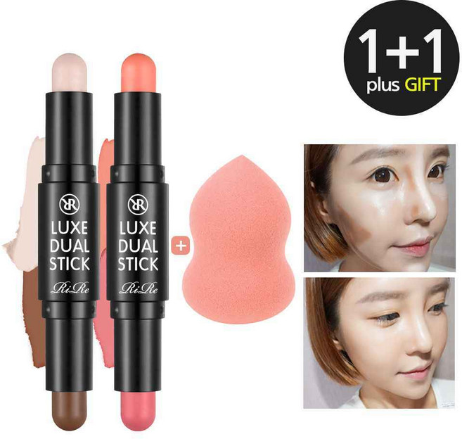 리르 듀얼스틱 1+1+워터퍼프, 1호, 2개