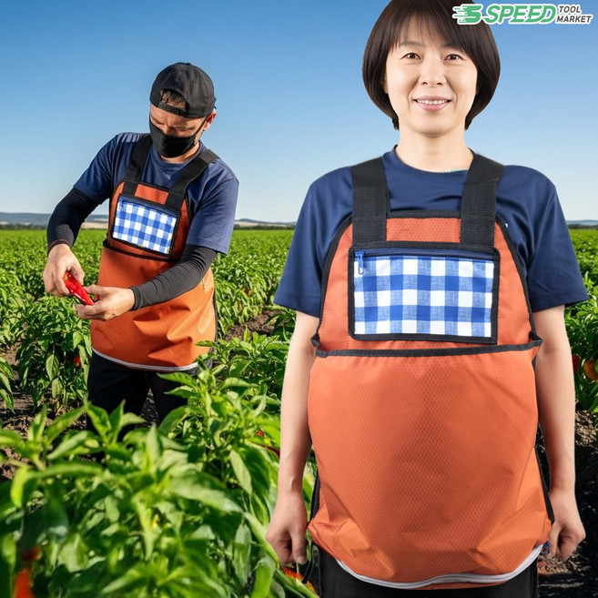 수확앞치마 작물 수확용 앞치마 과수봉지 매실 과수원 산나물 농작물 블루베리 과일, 단품, 1개