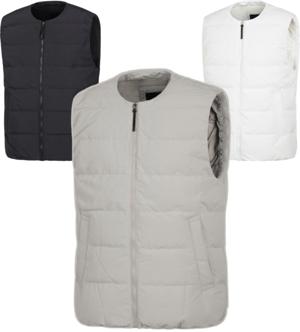 웰론 패딩 보온조끼 초경량 방한조끼 남여공용 겨울조끼 경량 라운드넥 단체복 유니폼