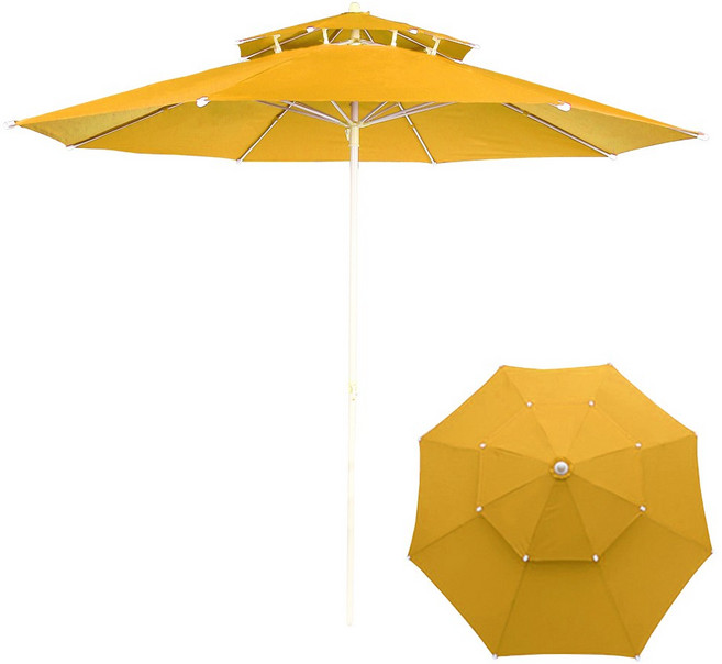 연필트리 특대형 이층 파라솔, 옐로우