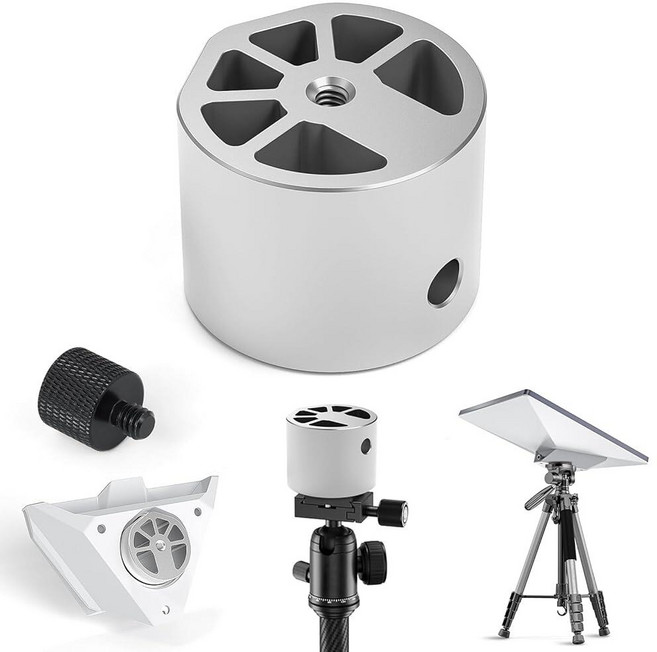 XLTTYWL 2025 Starlink 미니 삼각대 어댑터 알루미늄 미미 스타링크 마운트 0.6cm1/4인치-20 및 1cm3/8인치-16 스레드 미니 스타 링크 파이프, XLTTYWL 2025 Starlink 미니 삼각대 어