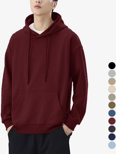 디커스텀 남녀공용 루즈핏 무지 후드티 빅사이즈 14컬러