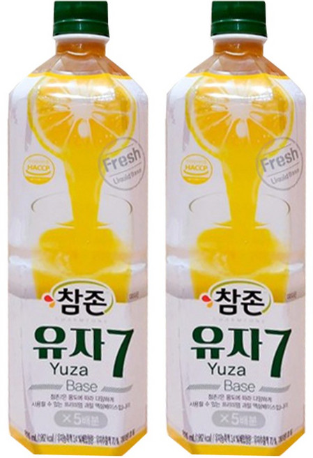 유자 원액 참존 835ml x12개 과일 음료 베이스 과즙, 2개