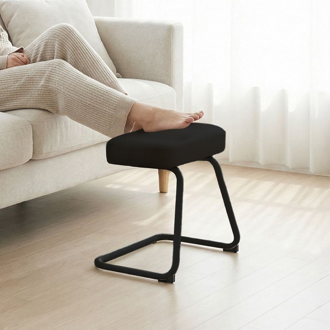 올인홈 책상 발받침대 발판 사무실 스툴 컴퓨터 발받침 다리받침대 풋레스트 스탠드형 3011, 블랙