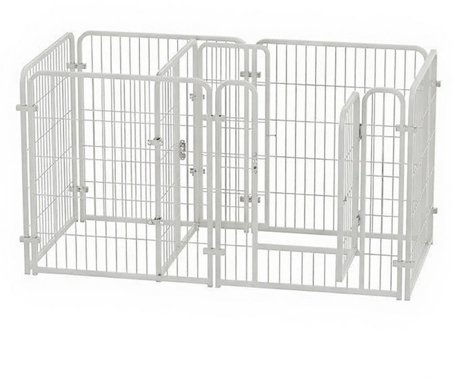 憨吉鋪 寵物圍欄 狗圍欄 寵物遊戲圍欄, 白色, 1個