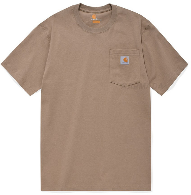 칼하트 K87 워크웨어 포켓 반팔티셔츠_데져트