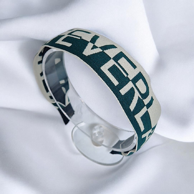 달꼼세 자체제작 귀아픔 없는 배색 레터링 여성 넓은 헤어밴드 머리띠