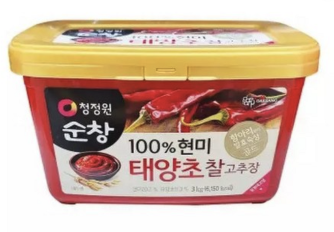 청정원 태양초 고추장 일품 고추장 1.9kg x 2개 깊은 감칠맛 현미 모든요리용, 3.8kg, 1세트